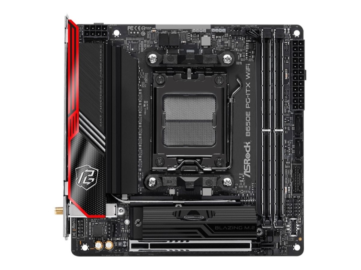 ASRock B650E PG-ITX WiFi Mini ITX AM5 AMD B650 ryhmässä TIETOKOONET & TARVIKKEET / Tietokoneen komponentit / Emolevyt @ TP E-commerce Nordic AB (C66958)