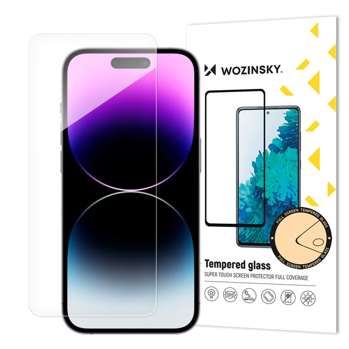 Wozinsky Skärmskydd 9H Transparent Apple iPhone 15 Pro Max ryhmässä ÄLYPUHELIMET JA TABLETIT / Puhelimen suojakotelo / Apple / iPhone 15 @ TP E-commerce Nordic AB (C66968)