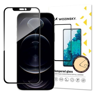 Wozinsky Skärmskydd 9H svart Apple iPhone 13 Pro Max/14 Plus ryhmässä ÄLYPUHELIMET JA TABLETIT / Puhelimen suojakotelo / Apple / iPhone 13 Pro Max @ TP E-commerce Nordic AB (C66974)