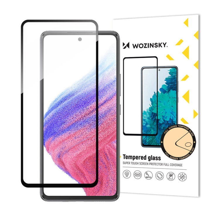 Wozinsky Skärmskydd 9H svart Samsung A54 5G ryhmässä ÄLYPUHELIMET JA TABLETIT / Puhelimen suojakotelo / Samsung @ TP E-commerce Nordic AB (C66978)