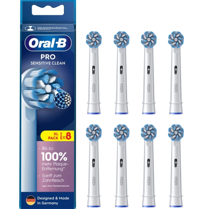 Oral B Replacement Brush Heads Pro Sensitive Clean 8-Pack ryhmässä KAUNEUS JA TERVEYS / Suunhoito / Sähköhammasharjat Tarvikkeet @ TP E-commerce Nordic AB (C67048)