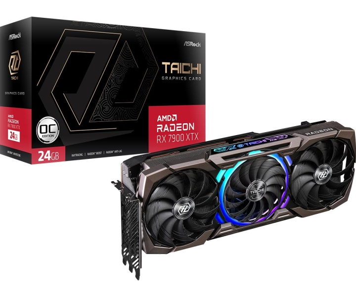 ASRock RX 7900XTX TC 24GO DDR6 retail ryhmässä TIETOKOONET & TARVIKKEET / Tietokoneen komponentit / Näytönohjaimet @ TP E-commerce Nordic AB (C67054)