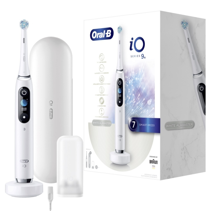 Oral B iO Series 9N Vit ryhmässä KAUNEUS JA TERVEYS / Suunhoito / Sähköhammasharjat @ TP E-commerce Nordic AB (C67061)