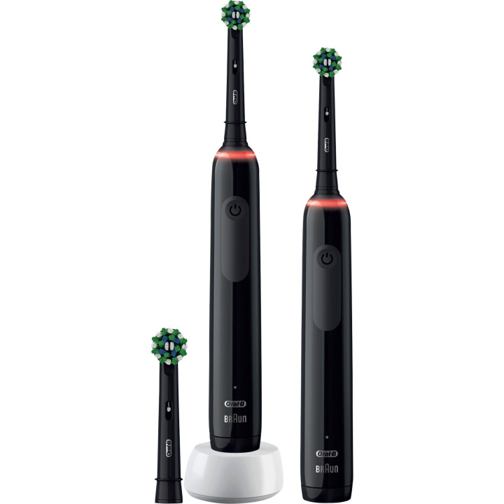 Oral B PRO 3 3900 Duopack Black Edition JAS 22 ryhmässä KAUNEUS JA TERVEYS / Suunhoito / Sähköhammasharjat @ TP E-commerce Nordic AB (C67062)