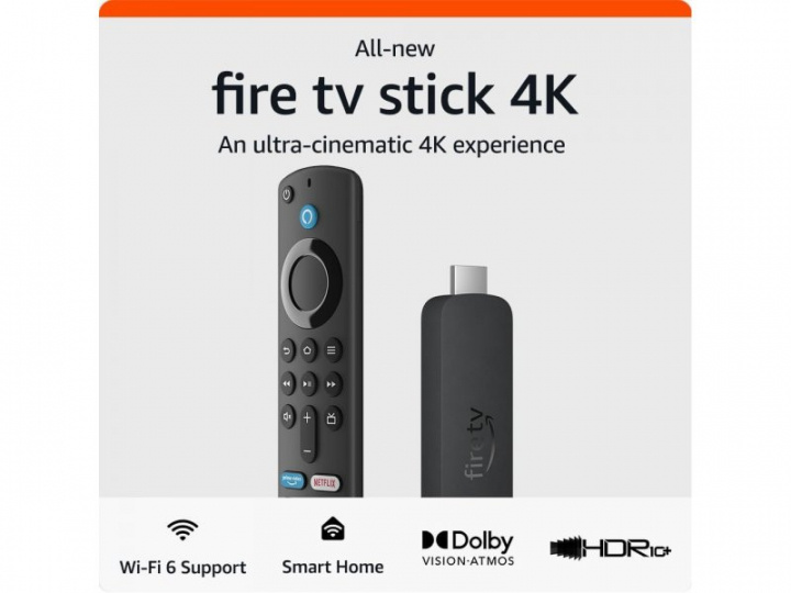 Amazon Fire TV Stick 4K Svart ryhmässä KODINELEKTRONIIKKA / Ääni & Kuva / TV & Tarvikkeet / Smart-TV @ TP E-commerce Nordic AB (C67070)