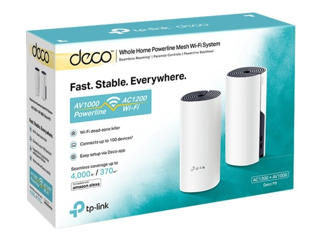 TP-Link Deco P9 Wi-Fi-system Desktop ryhmässä TIETOKOONET & TARVIKKEET / Verkko / Reititin @ TP E-commerce Nordic AB (C67193)