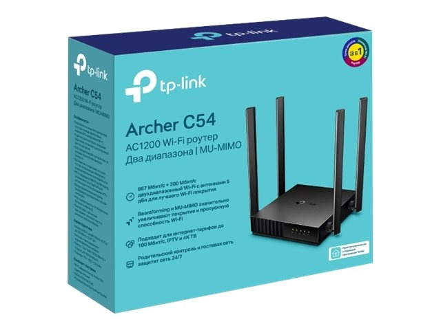 TP-Link Archer C54 Wireless router Desktop ryhmässä TIETOKOONET & TARVIKKEET / Verkko / Reititin @ TP E-commerce Nordic AB (C67211)