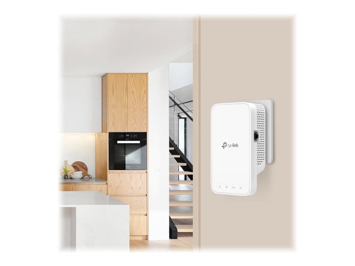 TP-Link RE330 V1 WiFi range extender Monteras i väggen ryhmässä TIETOKOONET & TARVIKKEET / Verkko / Wifi-vahvistimet @ TP E-commerce Nordic AB (C67235)