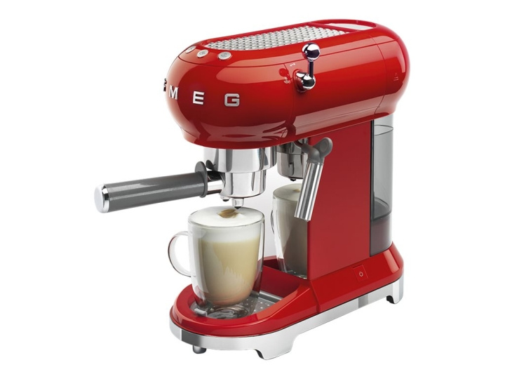 SMEG 50\'s Style ECF01RDEU Coffee Machine Red ryhmässä KOTI, TALOUS JA PUUTARHA / Kodinkoneet / Kahvikoneet ja tarvikkeet / Espressokoneet @ TP E-commerce Nordic AB (C67239)