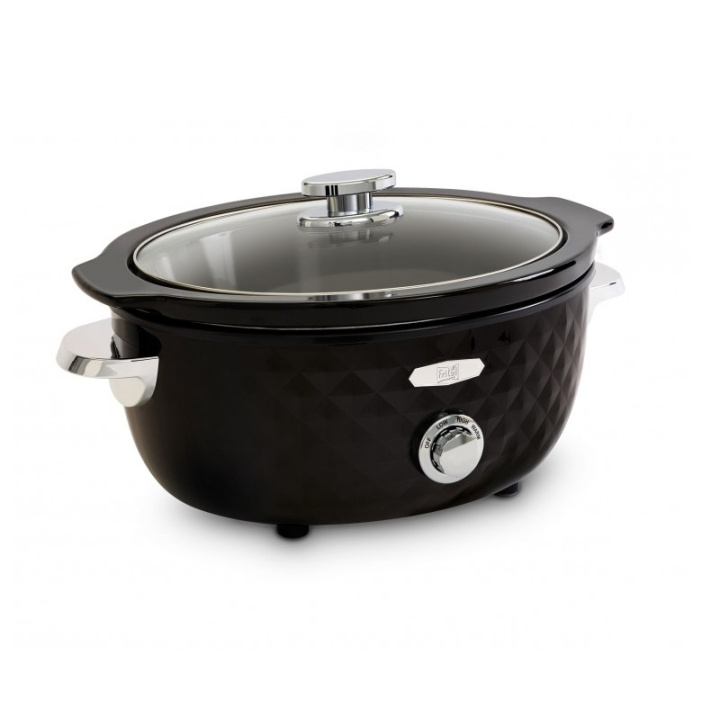 FRITEL Family Slow cooker 3.3liter Black/Chrome ryhmässä KOTI, TALOUS JA PUUTARHA / Kodinkoneet / Haudutuspadat @ TP E-commerce Nordic AB (C67259)