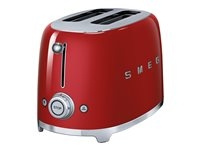 SMEG 50\'s Style TSF01RDEU Toaster Red ryhmässä KOTI, TALOUS JA PUUTARHA / Kodinkoneet / Leivänpaahtimet & Leipägrillit / Leivänpaahtimet @ TP E-commerce Nordic AB (C67306)