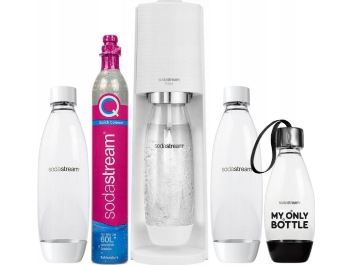 SodaStream Terra White Värdeförpackning med 3 flaskor ryhmässä KOTI, TALOUS JA PUUTARHA / Kodinkoneet / Vesi ja mehu / Hiilihapotuslaitteet / Hiilihapotuslaitteet @ TP E-commerce Nordic AB (C67343)