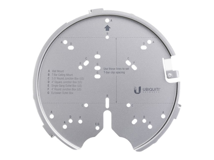 Ubiquiti UniFi Professional Mounting System U-PRO-MP monteringssats för trådlös åtkomstpunkt Silver ryhmässä KOTI, TALOUS JA PUUTARHA / Älykodit @ TP E-commerce Nordic AB (C67421)