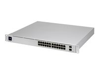 Ubiquiti UniFi Switch USW-Pro-24-POE Switch 24-port Gigabit PoE++ ryhmässä TIETOKOONET & TARVIKKEET / Verkko / Kytkimet @ TP E-commerce Nordic AB (C67424)