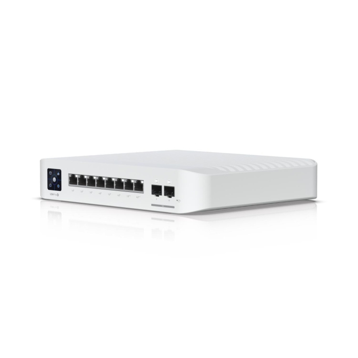 Ubiquiti UniFi Switch USW-Pro-8-POE Switch 8-Port Gigabit PoE+ ryhmässä TIETOKOONET & TARVIKKEET / Verkko / Kytkimet @ TP E-commerce Nordic AB (C67466)