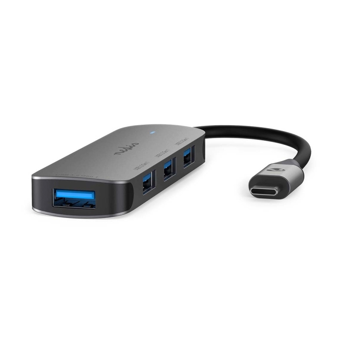 Nedis USB-keskitin | 1x USB-C™ | 4x USB A Female | 4-Porttinen port(s) | USB 3.2 Gen 1 | USB Virta | 5 Gbps ryhmässä TIETOKOONET & TARVIKKEET / Tietokonetarvikkeet / USB-telakat @ TP E-commerce Nordic AB (C67501)