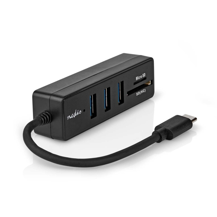 Nedis USB-keskitin | 1x USB-C™ | 3x USB A Naaras | 5-Porttinen port(s) | USB 3.2 Gen 1 | USB Virta | 5 Gbps | SD & MicroSD ryhmässä TIETOKOONET & TARVIKKEET / Tietokonetarvikkeet / USB-telakat @ TP E-commerce Nordic AB (C67502)