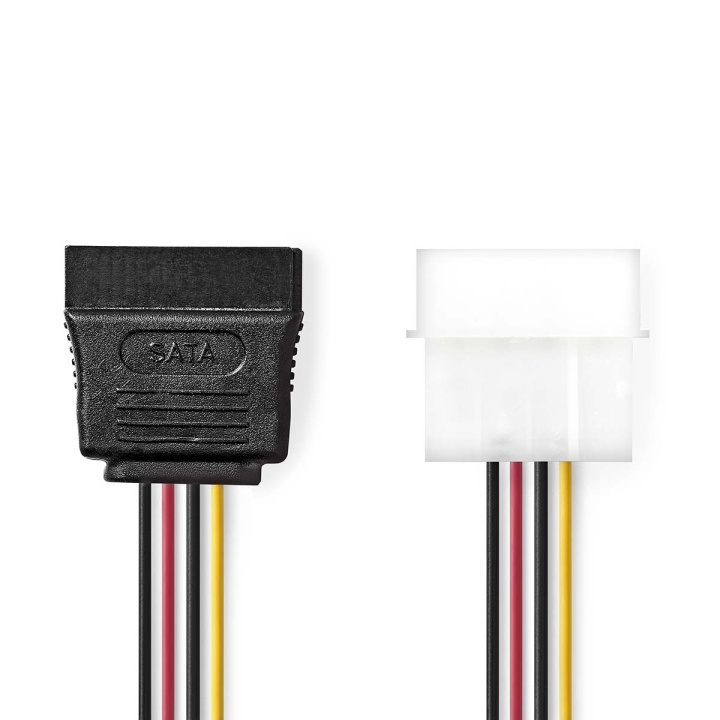 Nedis Sisäinen Virtakaapeli | Molex uros | SATA 15-Pin naaras | Kullattu | 0.15 m | Pyöreä | PVC | Monivärinen | Laatikko ryhmässä TIETOKOONET & TARVIKKEET / Kaapelit & Sovittimet / Sisäinen / SATA @ TP E-commerce Nordic AB (C67506)