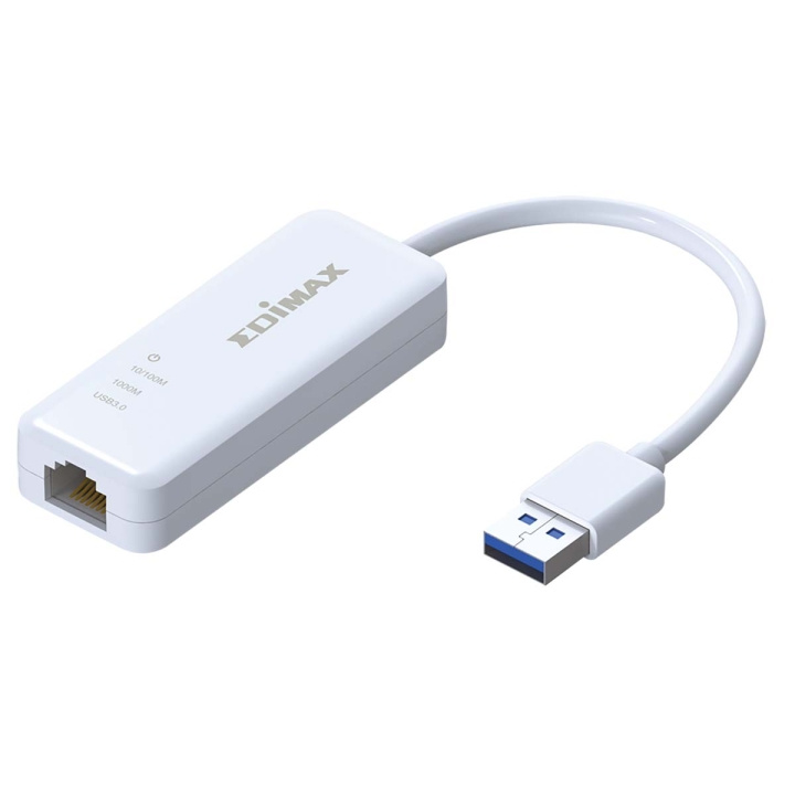 Edimax USB 3.0 Gigabit Ethernet -sovitin ryhmässä TIETOKOONET & TARVIKKEET / Verkko / Verkkokortti / USB @ TP E-commerce Nordic AB (C67583)