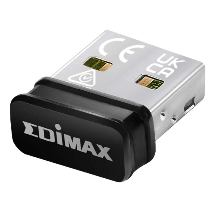 Edimax AC600 Dual-Band Wi-Fi 5 Nano USB Adapter ryhmässä TIETOKOONET & TARVIKKEET / Verkko / Verkkokortti / Langaton USB @ TP E-commerce Nordic AB (C67588)