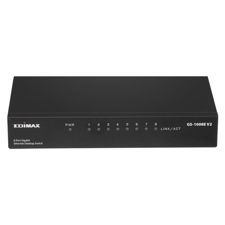 Edimax 8-porttinen Gigabit Desktop Switch ryhmässä TIETOKOONET & TARVIKKEET / Verkko / Kytkimet / 10/100/1000Mbps @ TP E-commerce Nordic AB (C67599)