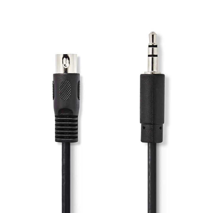 Nedis DIN Audiokaapeli | DIN 5-Pin uros | 3.5 mm uros | Niklattu | 2.00 m | Pyöreä | PVC | Musta | Label ryhmässä KODINELEKTRONIIKKA / Kaapelit & Sovittimet / Analoginen ääni / 3.5 mm @ TP E-commerce Nordic AB (C67653)