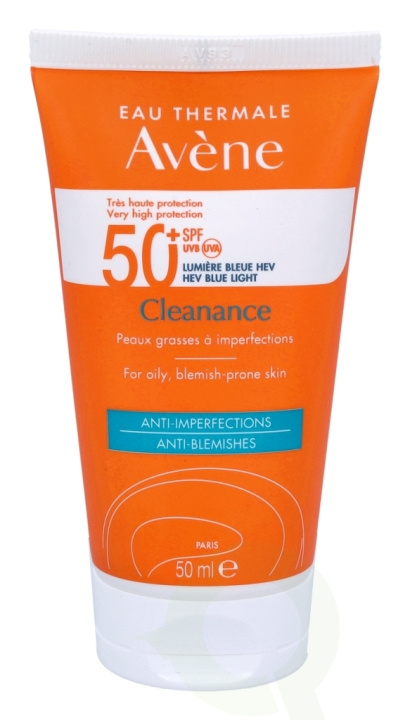 Avene Cleanance Solar SPF50+ 50 ml ryhmässä KAUNEUS JA TERVEYS / Ihonhoito / Rusketus / Aurinkosuoja @ TP E-commerce Nordic AB (C67732)