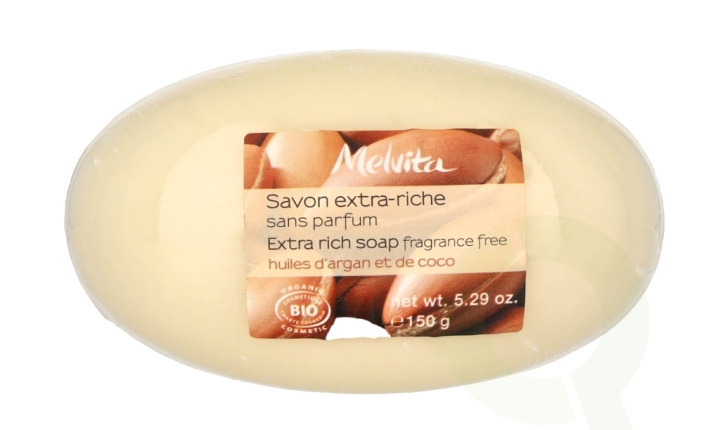 Melvita Extra Rich Soap 150 g With Argan Oil & Coconut ryhmässä KAUNEUS JA TERVEYS / Ihonhoito / Kehon hoito / Käsisaippua @ TP E-commerce Nordic AB (C67786)