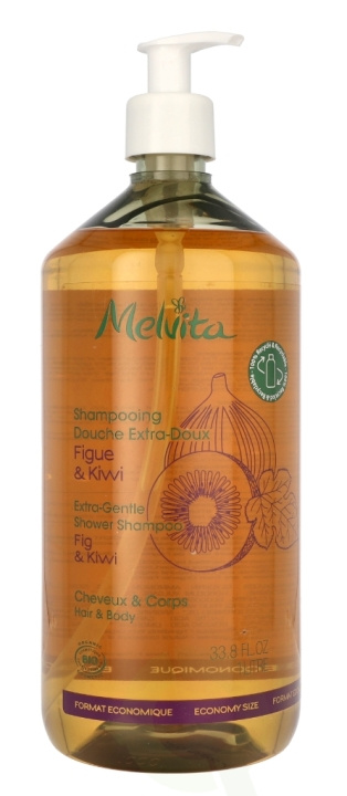 Melvita Extra-Gentle Shower Shampoo 1000 ml ryhmässä KAUNEUS JA TERVEYS / Hiukset &Stailaus / Hiustenhoito / Shampoo @ TP E-commerce Nordic AB (C67807)