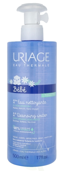 Uriage Bebe 1st Cleansing Water 500 ml ryhmässä KAUNEUS JA TERVEYS / Ihonhoito / Kehon hoito / Kylpy- ja suihkugeelit @ TP E-commerce Nordic AB (C67808)