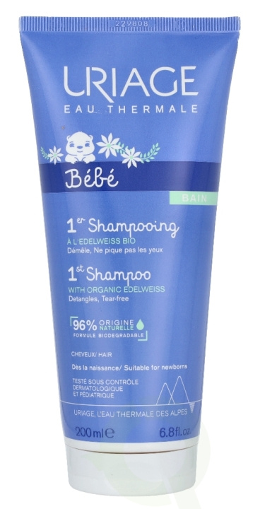 Uriage Bebe 1st Shampoo 200 ml ryhmässä KAUNEUS JA TERVEYS / Hiukset &Stailaus / Hiustenhoito / Shampoo @ TP E-commerce Nordic AB (C67809)