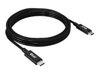 Club 3D USB4 Gen3x2 USB Type-C kabel 2m Black ryhmässä TIETOKOONET & TARVIKKEET / Kaapelit & Sovittimet / USB / USB-C @ TP E-commerce Nordic AB (C67858)