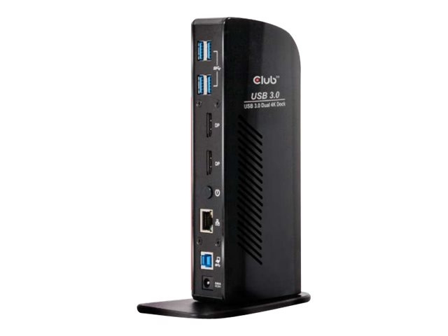 Club 3D USB 3.0 Dual Display 4K60Hz Dock ryhmässä TIETOKOONET & TARVIKKEET / Kannettavat tietokoneet & tarvikkeet / Telakka @ TP E-commerce Nordic AB (C67882)