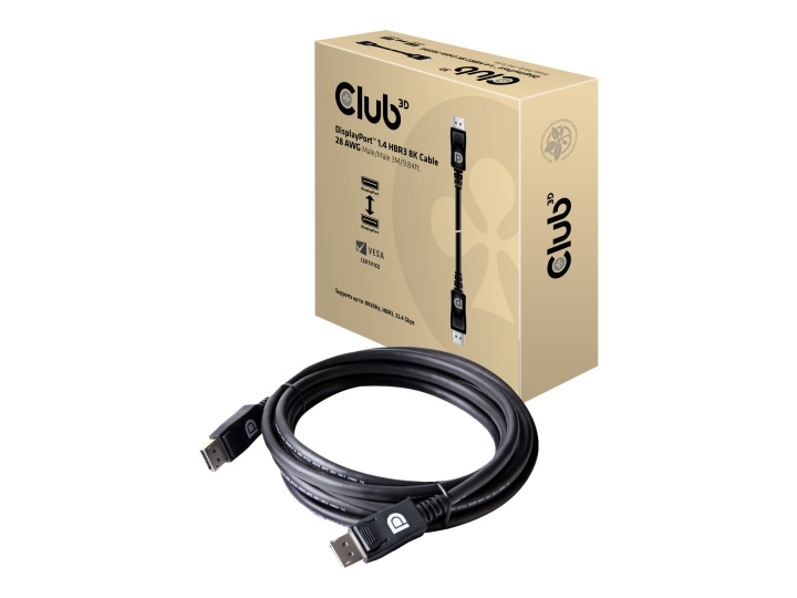 Club 3D 20 pin DisplayPort han -> 20 pin DisplayPort han 3 m ryhmässä TIETOKOONET & TARVIKKEET / Kaapelit & Sovittimet / DisplayPort / Kaapelit @ TP E-commerce Nordic AB (C67891)