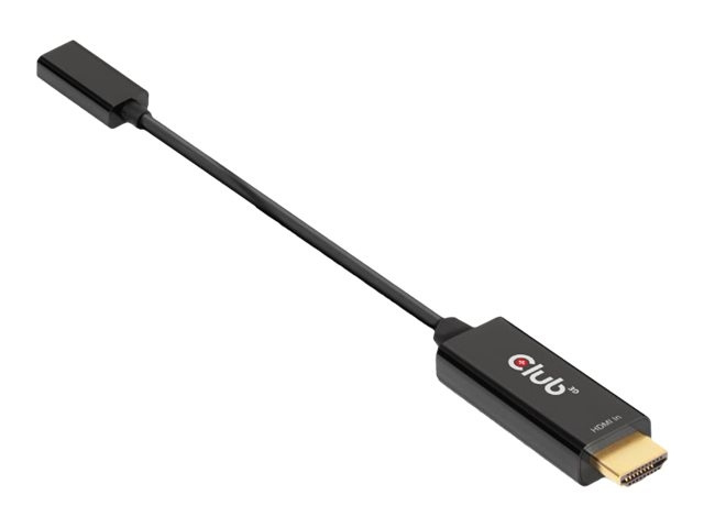 Club 3D Videoadapterkabel HDMI / USB 22cm Black ryhmässä KODINELEKTRONIIKKA / Kaapelit & Sovittimet / HDMI / Sovittimet @ TP E-commerce Nordic AB (C67921)