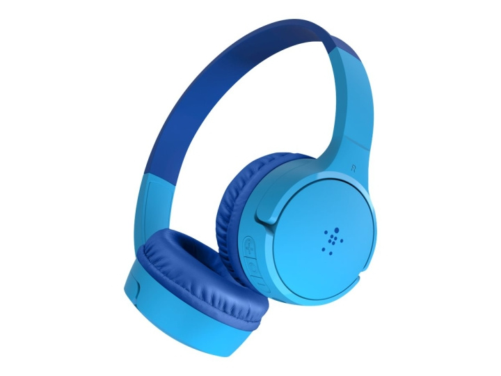 Belkin SoundForm Mini Wireless Headphones Blue ryhmässä KODINELEKTRONIIKKA / Ääni & Kuva / Kuulokkeet & Tarvikkeet / Kuulokkeet @ TP E-commerce Nordic AB (C67938)