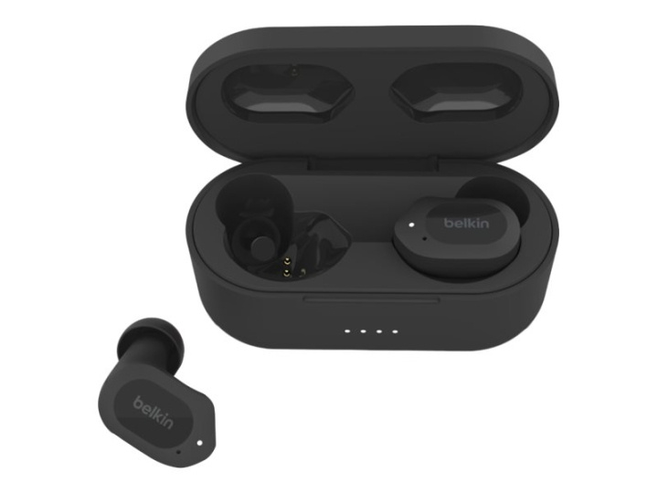 Belkin SoundForm Play Wireless True Wireless Earphones Black ryhmässä KODINELEKTRONIIKKA / Ääni & Kuva / Kuulokkeet & Tarvikkeet / Kuulokkeet @ TP E-commerce Nordic AB (C67957)