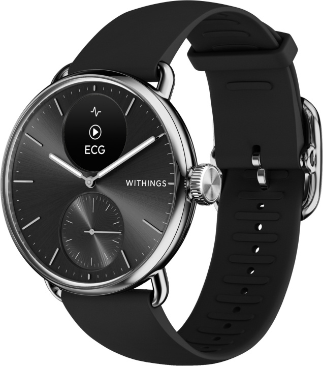 Withings Scanwatch 2 -älykello, 38 mm, musta ryhmässä URHEILU, VAPAA-AIKA JA HARRASTUS / Urheilu- ja sykekellot / Älykellot @ TP E-commerce Nordic AB (C68053)