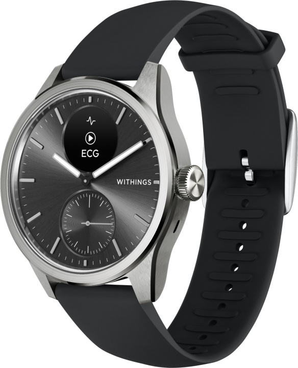 Withings Scanwatch 2 -älykello, 42 mm, musta ryhmässä URHEILU, VAPAA-AIKA JA HARRASTUS / Urheilu- ja sykekellot / Älykellot @ TP E-commerce Nordic AB (C68054)