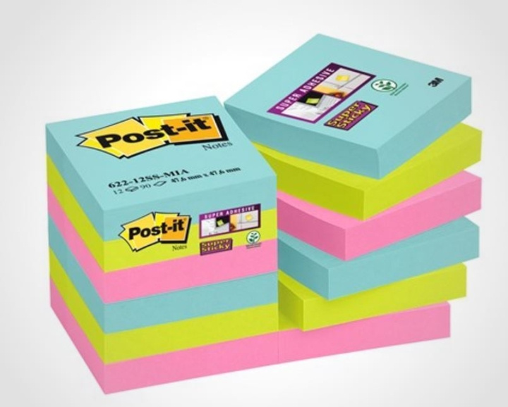 3M Post-it Super-Sticky viestilaput 47,6 x 47,6 mm ryhmässä KOTI, TALOUS JA PUUTARHA / Toimistotuotteet / Paperit ja vihkot @ TP E-commerce Nordic AB (C68132)