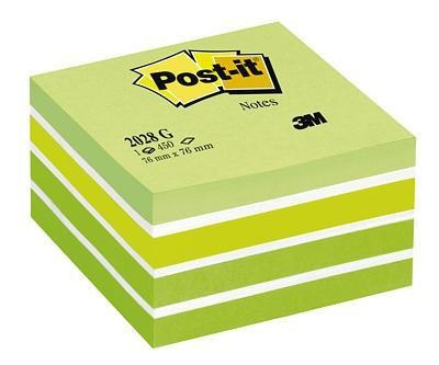 3M Post-it viestilappukuutio vihreä pastellivärilajitelma 76 x 76 mm ryhmässä KOTI, TALOUS JA PUUTARHA / Toimistotuotteet / Paperit ja vihkot @ TP E-commerce Nordic AB (C68151)