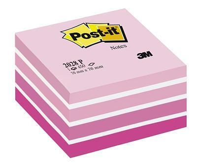 3M Post-it viestilappukuutio pinkki pastellivärilajitelma 76 x 76 mm ryhmässä KOTI, TALOUS JA PUUTARHA / Toimistotuotteet / Paperit ja vihkot @ TP E-commerce Nordic AB (C68152)