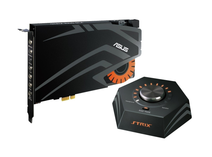 ASUS STRIX RAID DLX -äänikortti/kuulokevahvistin PCI-e-väylään ryhmässä TIETOKOONET & TARVIKKEET / Tietokoneen komponentit / Äänikortit @ TP E-commerce Nordic AB (C68253)