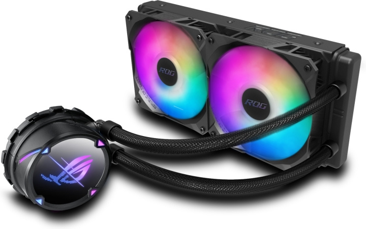 ASUS ROG STRIX LC II 240 ARGB -nestejäähdytysjärjestelmä ryhmässä TIETOKOONET & TARVIKKEET / Tietokoneen komponentit / Jäähdytys / Prosessorijäähdytin @ TP E-commerce Nordic AB (C68316)