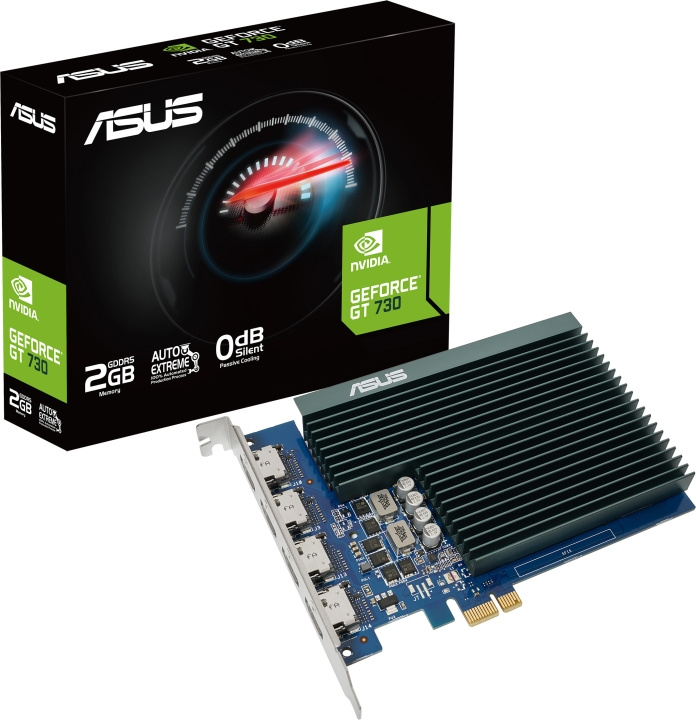 ASUS GeForce GT 730 2GB GDDR5 -näytönohjain ryhmässä TIETOKOONET & TARVIKKEET / Tietokoneen komponentit / Näytönohjaimet @ TP E-commerce Nordic AB (C68321)