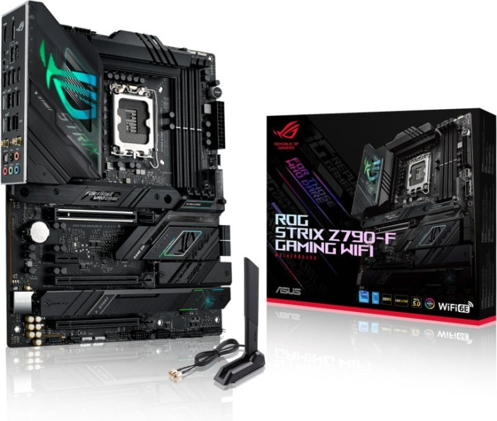 ASUS ROG STRIX Z790-F GAMING WIFI ATX -emolevy ryhmässä TIETOKOONET & TARVIKKEET / Tietokoneen komponentit / Emolevyt @ TP E-commerce Nordic AB (C68385)