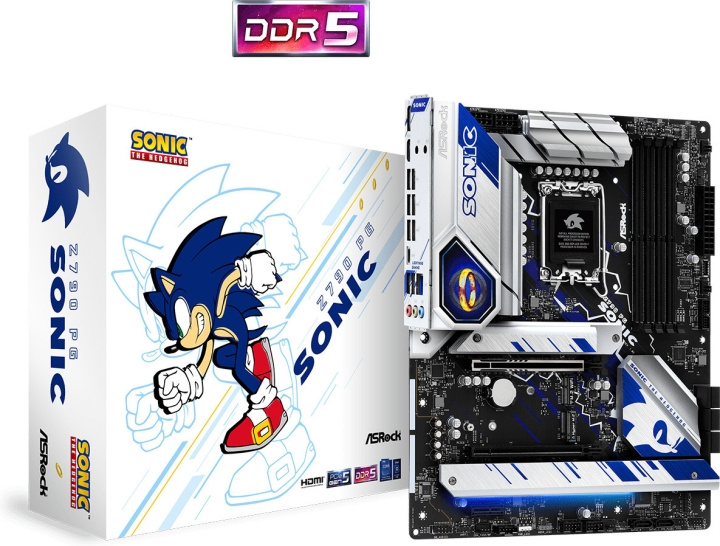 ASRock Z790 PG Sonic ATX -emolevy ryhmässä TIETOKOONET & TARVIKKEET / Tietokoneen komponentit / Emolevyt @ TP E-commerce Nordic AB (C68425)