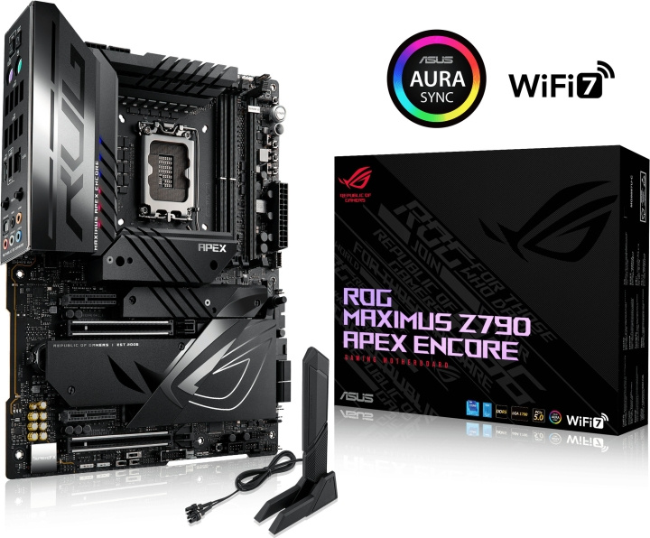 ASUS ROG Maximus Z790 Apex Encore ATX -emolevy ryhmässä TIETOKOONET & TARVIKKEET / Tietokoneen komponentit / Emolevyt @ TP E-commerce Nordic AB (C68523)