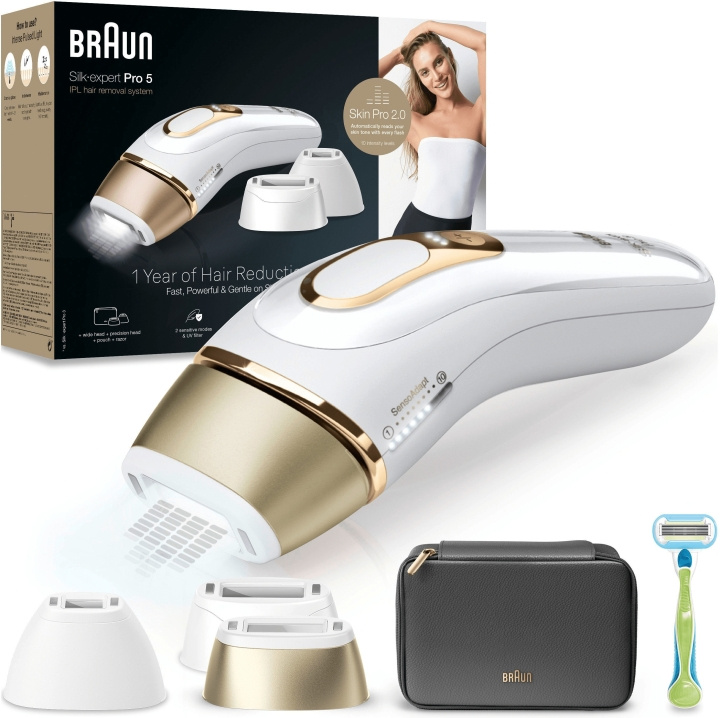 Braun IPL Silk·expert Pro 5 PL5242 IPL-laite ryhmässä KAUNEUS JA TERVEYS / Hiukset &Stailaus / Karvanpoisto / IPL ja laaseri @ TP E-commerce Nordic AB (C68596)