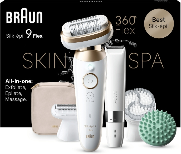 Braun Silk epil 9 3D Flex SkinSpa 9-481 epilaattori ryhmässä KAUNEUS JA TERVEYS / Hiukset &Stailaus / Karvanpoisto / Epilaattorit @ TP E-commerce Nordic AB (C68600)